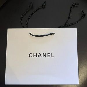 CHANEL Paper Gift Bag 10" × 7.75"× 2.8"  Shopping Bag New Medium Size